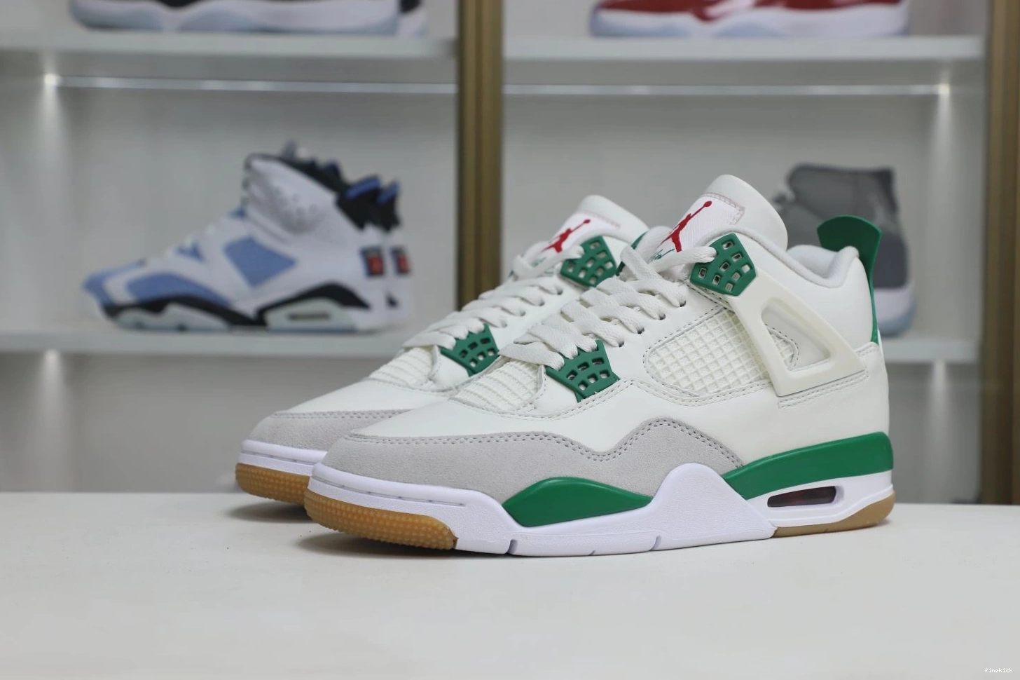 SB AIR RETRO GREEN' 'PINE JORDAN NIKE 4 X 0801